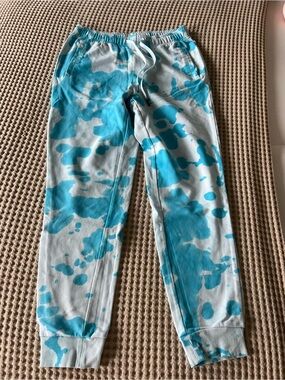 Aqua Tie-Dye Jogger Sweatpants - Unbranded